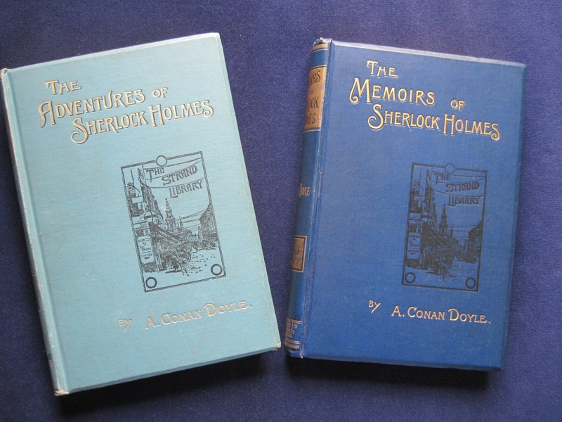 ARTHUR CONAN DOYLE ADVENTURES & MEMOIRS OF SHERLOCK HOLMES 1st Eds, 1st Issues