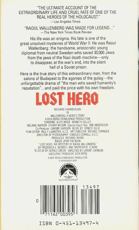 Lost Hero :The Mystery of Raoul Wallenberg by Thurston Clarke (LiIKE NEW,UNREAD) gallery