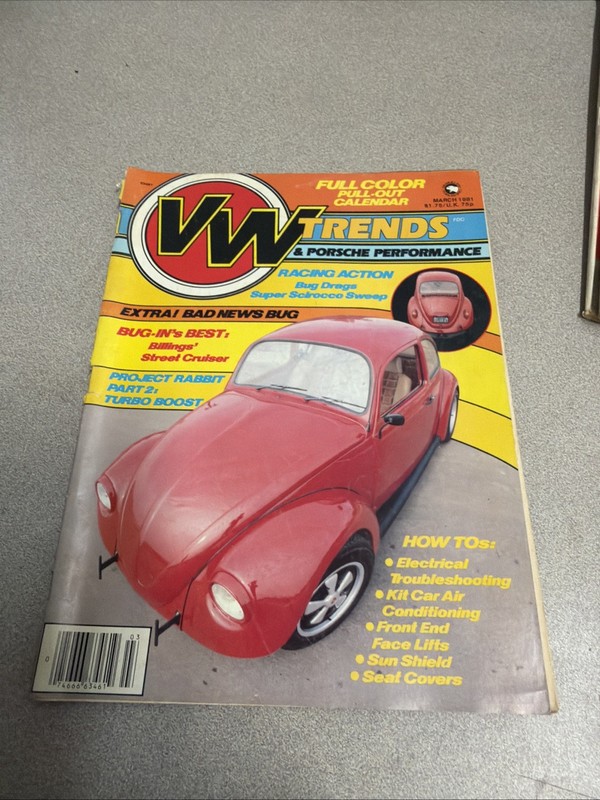 VW Trends Volkswagen Car Magazine Mar/ 1981 /Vol 2 No.3 /F17C