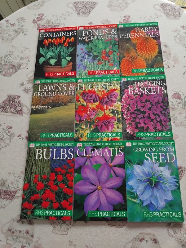 RHS Practical Gardening Guide Book Bundle Paperbacks x 9 Illustrated Advice