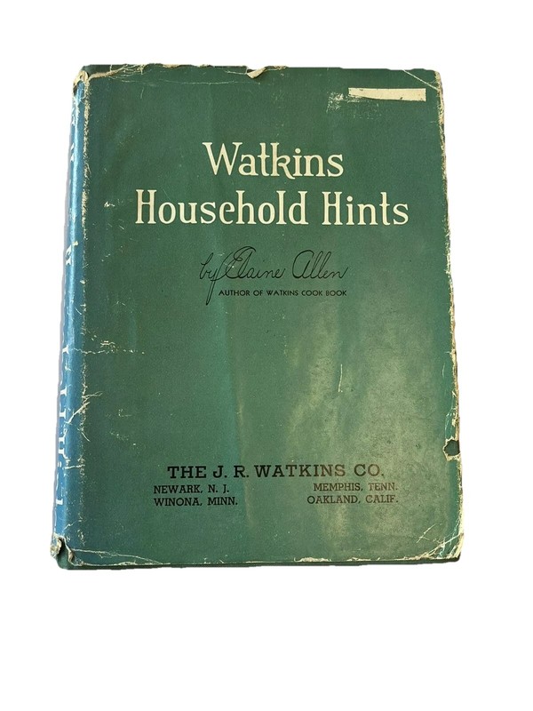 Watkins Book LOT Cookbook Household Hints Vintage Elaine Allen J.R. Watkins CO gallery