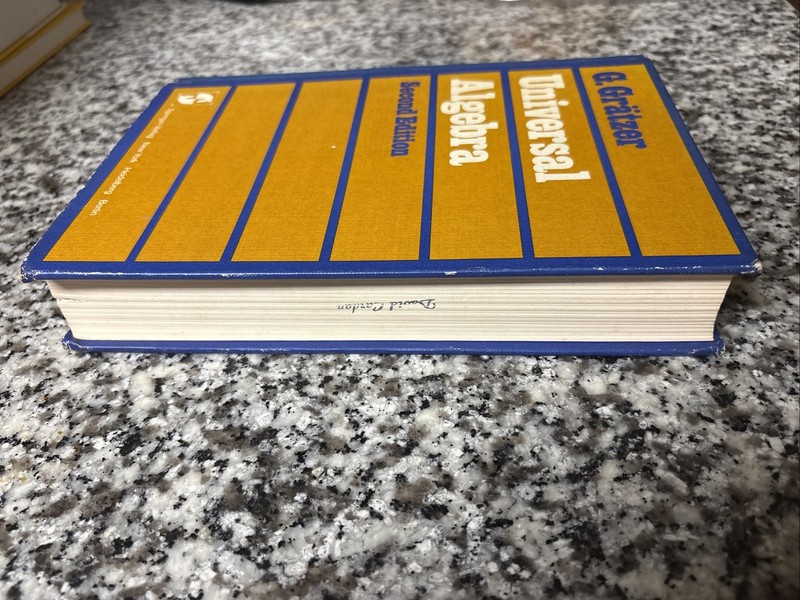 Universal Algebra by George Gratzer Second Edition Hardcover gallery