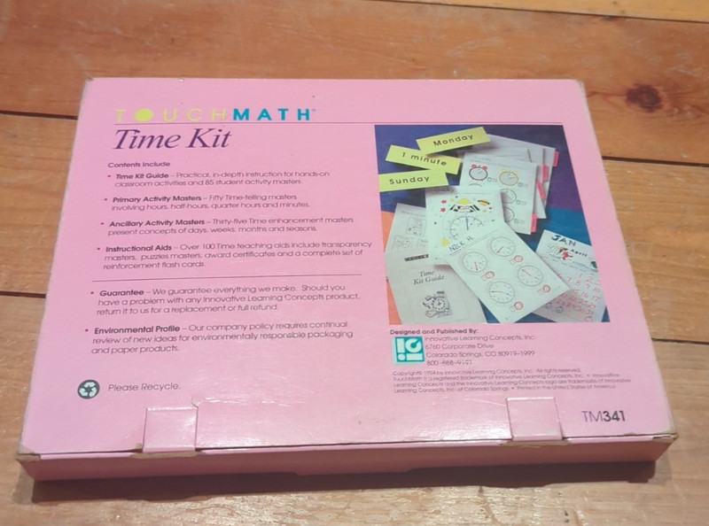 TouchMath Time Kit The 1st Edition (TM341) (Missing pages 1-6) gallery
