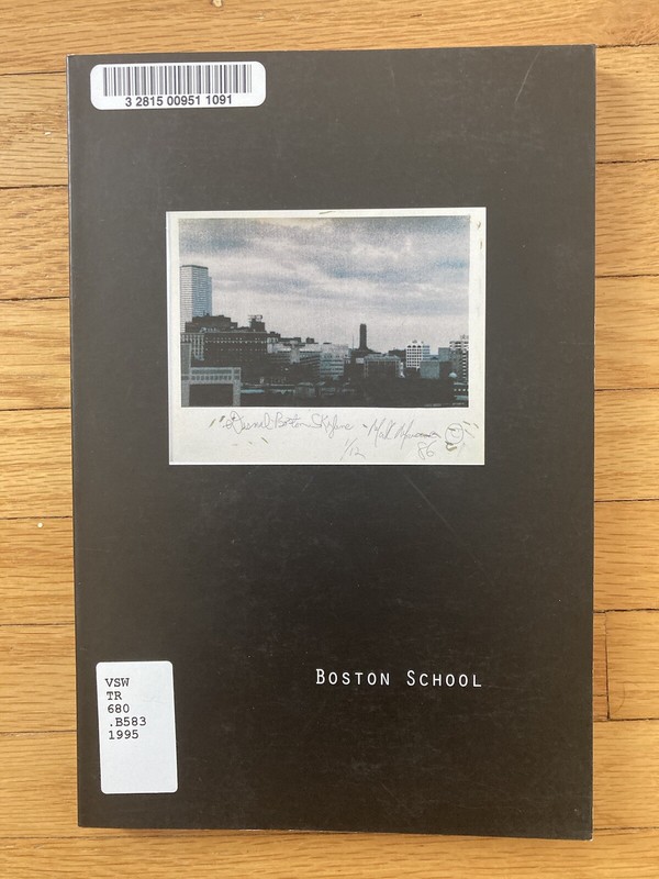 Boston School by Peter Schjeldahl, Lia Gangitano exhibition Catalog, Rare