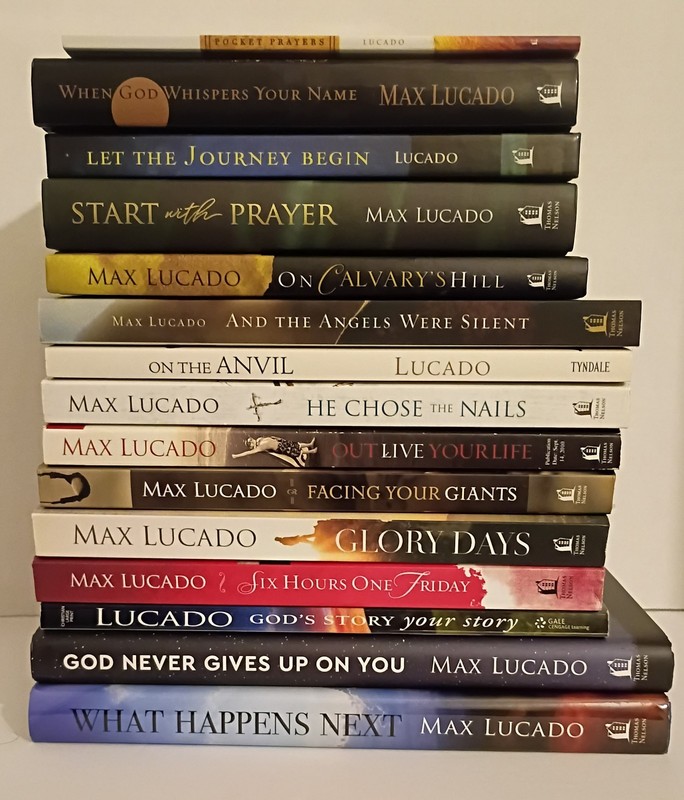 Max Lucado Lot of 15 – HC, DJ, PB, Spirituality, Religion Book Collection