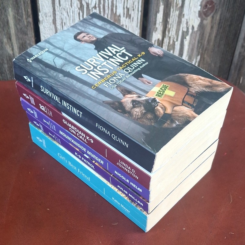 5 Book K-9 Romantic Suspense Lot - Police Dog Mystery Thriller Mix gallery