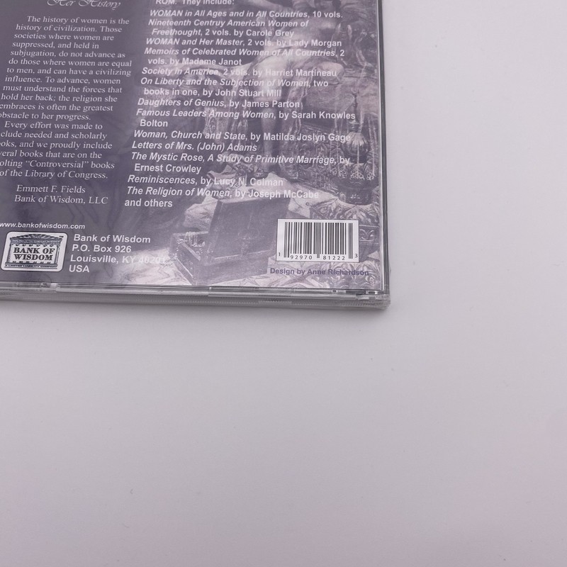 Woman: Her History CD-ROM 34 Rare Books on Women’s Rights, Feminism, PDF Format gallery