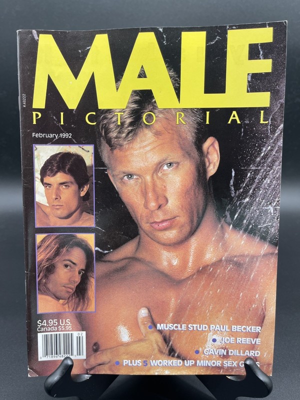 Male Pictorial Magazine February 1992 Muscle Stud Paul Becker Joe Reeve Rare