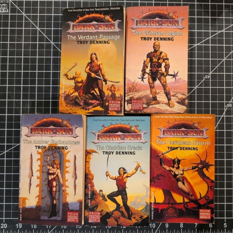 Dark Sun: Complete First Edition Prism Pentad Series 1-5, Dungeons & Dragons Lot