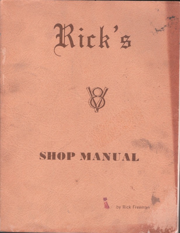 Rick’s V8 Shop Manual by Rick Freeman (MN1225)