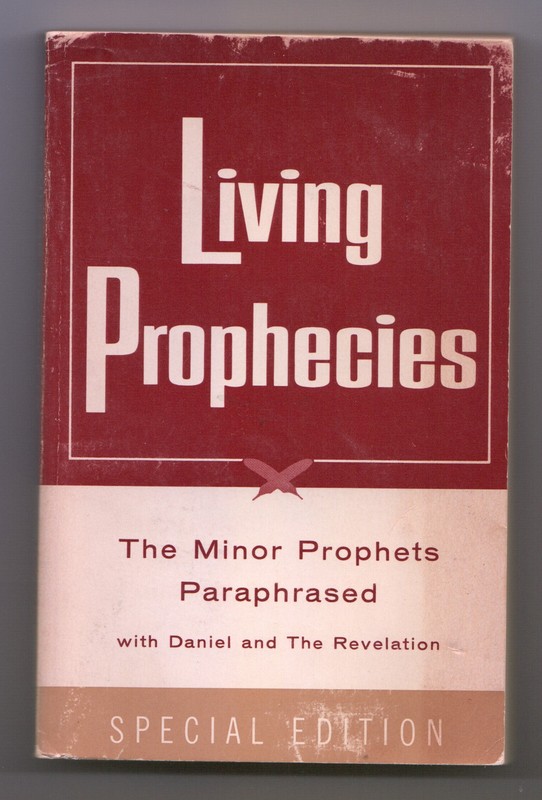 Living Prophecies The Minor Prophets Paraphrased Vintage PB 1965 Kenneth Taylor