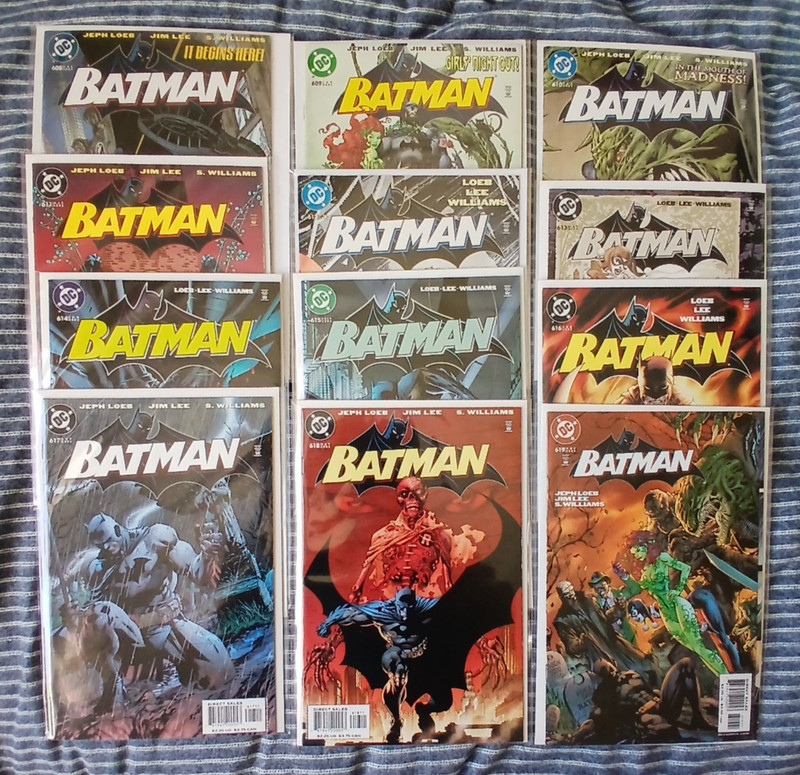 Batman #608 – #619 – Hush Set (12 Comics) – All 1st Prints – All VF/NM to NM-
