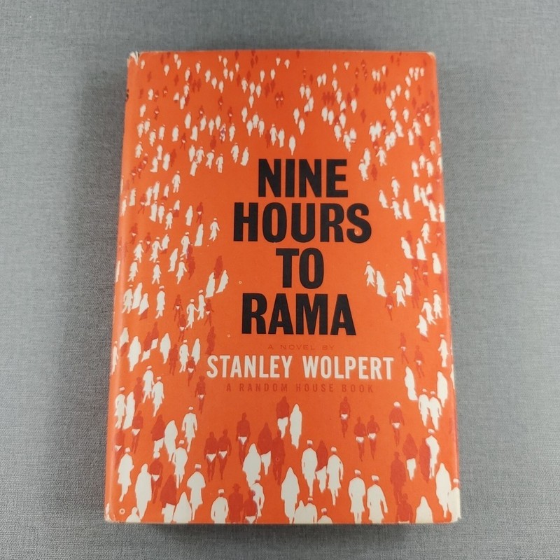 Nine Hours To Rama by Stanley Wolpert 1962 Hardcover Book HCDJ BCE