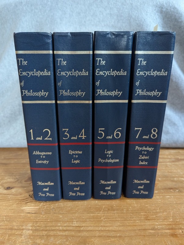Encyclopedia of Philosophy Complete Set 1-8 in 4 Vols Paul Edwards 1972 Edition