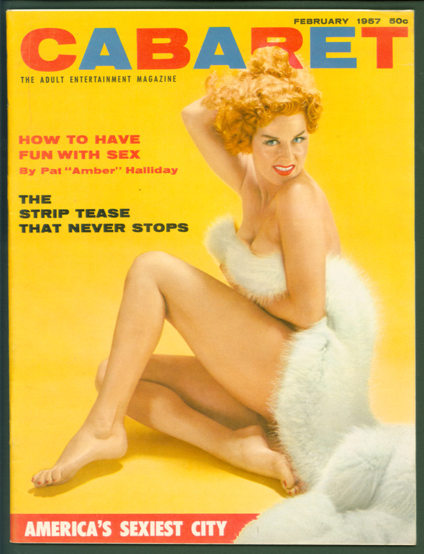 Cabaret Magazine Vol. 2 #10 1957 Fine/Very Fine Pat «Amber» Halliday Cover