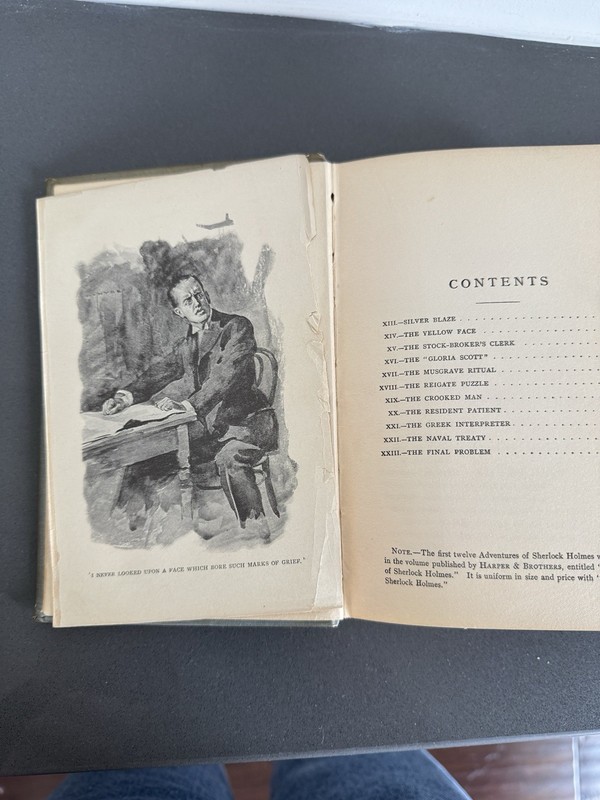 FIRST EDITON Memoirs of Sherlock Holmes by Sir Arthur Conan Doyle 1st ed gallery