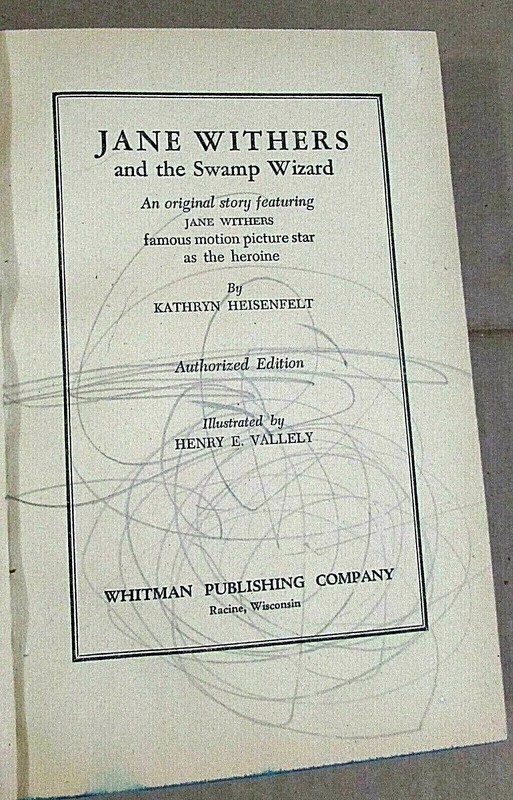 Old 1944 Actress Jane Withers and the Swamp Wizard Kathryn Heisenfelt hc FREE SH gallery