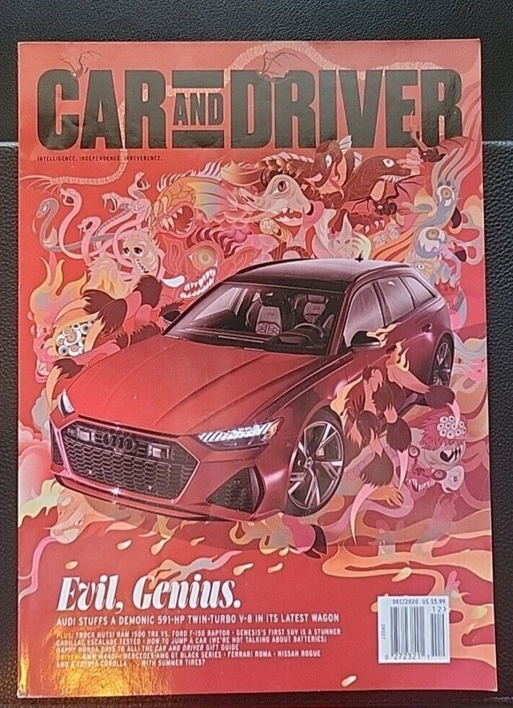 Car and Driver Magazine, December 2020, Evil Genius, FREE SHIPPING!!!