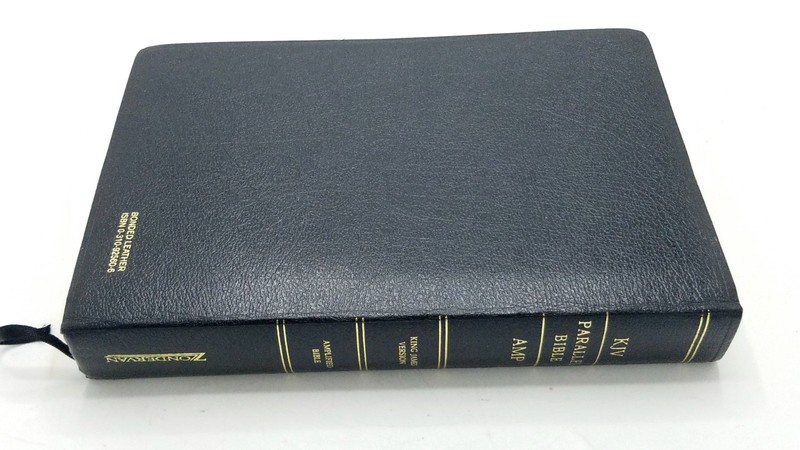 KJV Amplified AMP Parallel Bible by Zondervan Staff (1995, Leather) gallery