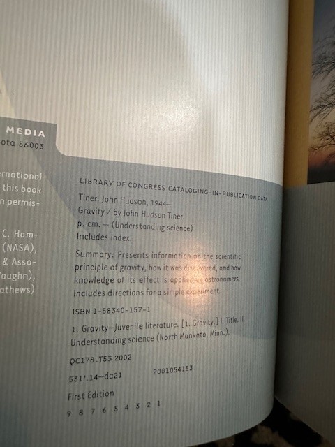 Gravity : Hardcover : John Hudson Tiner : Good gallery