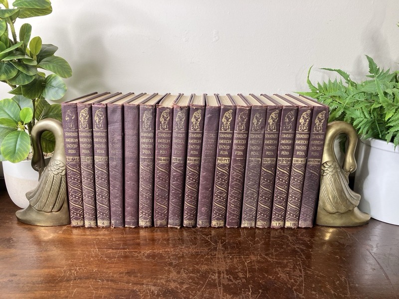 The Standard American Encyclopedia Set of 17 of 20 Volumes 1940 Hardcover
