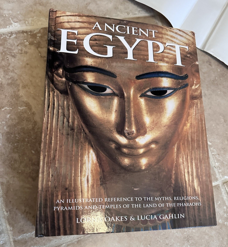 Ancient Egypt Illustrated Reference Educational Lg HC Coffee Table Decor Book