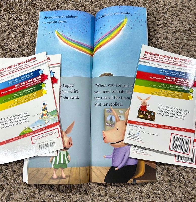 Ready to Read Level 1 : Olivia, Rainbow, Niagara Falls Paperback Books Lot of 6 gallery