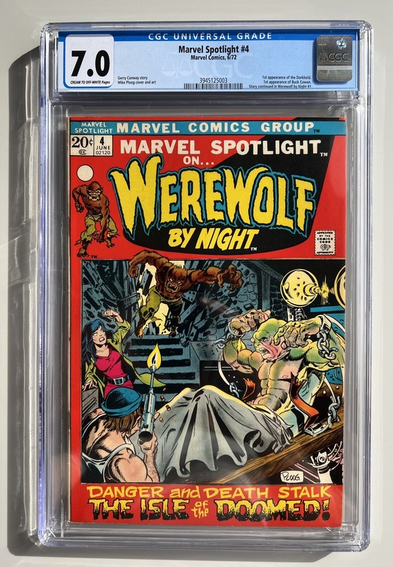 Marvel Spotlight #4 – CGC 7.0 – Last Werewolf By Night in the series