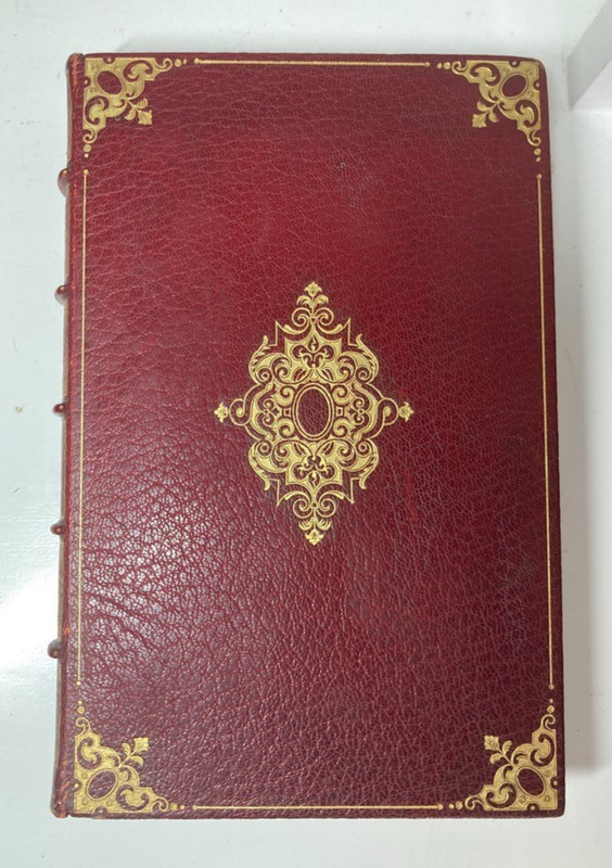 Cellini Life 2 Vol Symonds Full Crimson Morocco Leather Trow Binding gallery