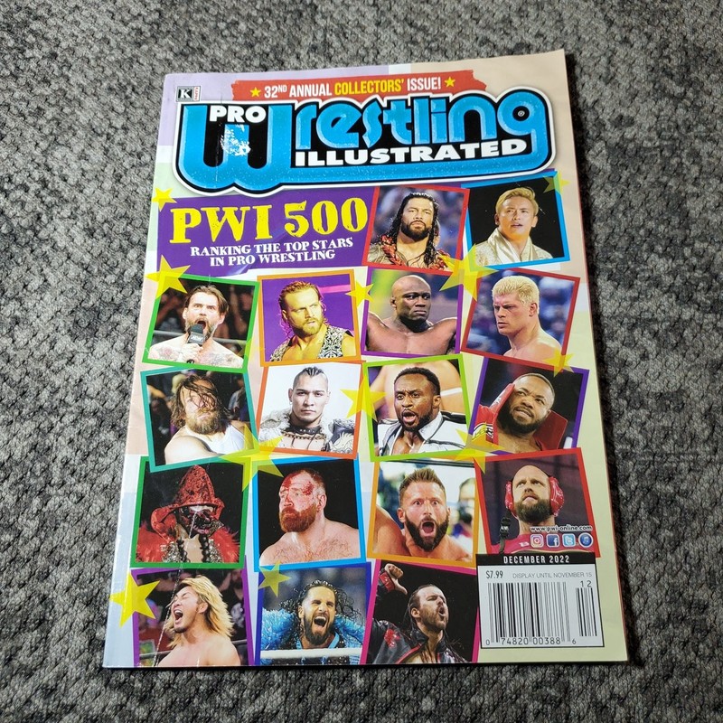 Pro Wrestling Illustrated Magazine Dec 2022 PWI 500 Ranking Kappa