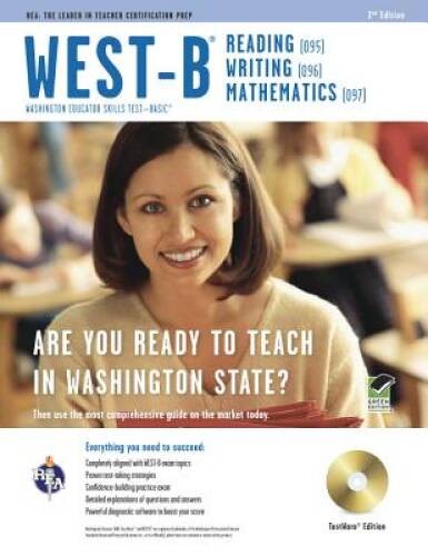 WEST-B w/CD-ROM (Test Preps) – Paperback By The Editors of REA – VERY GOOD