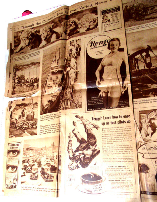 Bad RARE 11/5/1939 L.A. Times Rotogravure Insert 21st Anno '18 Armistice WWII C gallery