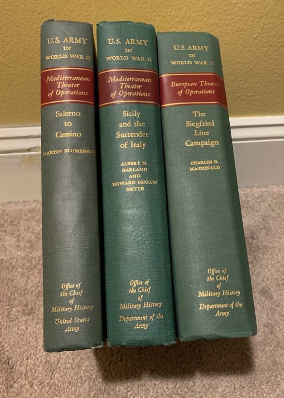 U.S. ARMY IN WORLD WAR II FIRST EDITION MILITARY BOOK LOT INCLUDES MAPS
