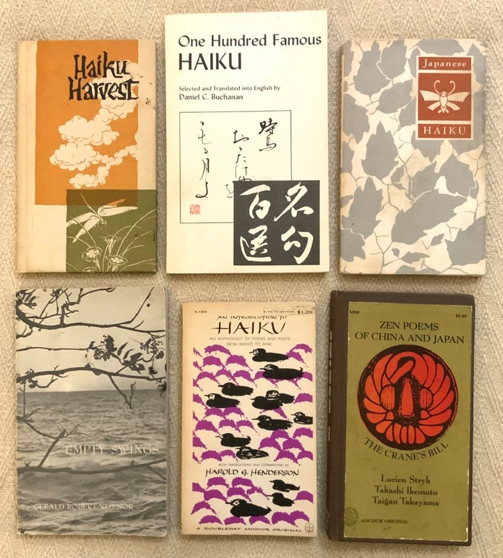 HAIKU BOOK LOT Poems Zen Vintage Harvest Hardback soft 6 Japanese Buchanan 1973