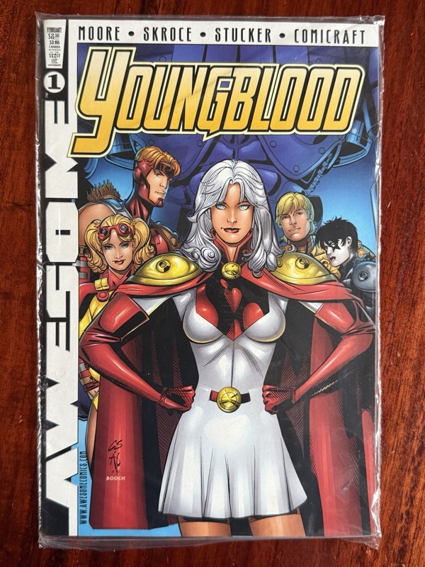 Youngblood low print Issues – Genesis #1, Legacy#75 , Alan Moore, Awesome Arcade gallery