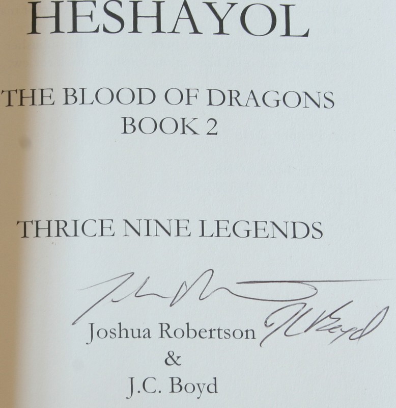2018 Joshua Robertson & J.C. Boyd Signed "Heshayol" PB Book w/Bookmark gallery