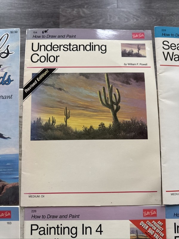 Lot of 10 Walter T Foster Art Books Painting Watercolor Oil Flowers Seascapes gallery