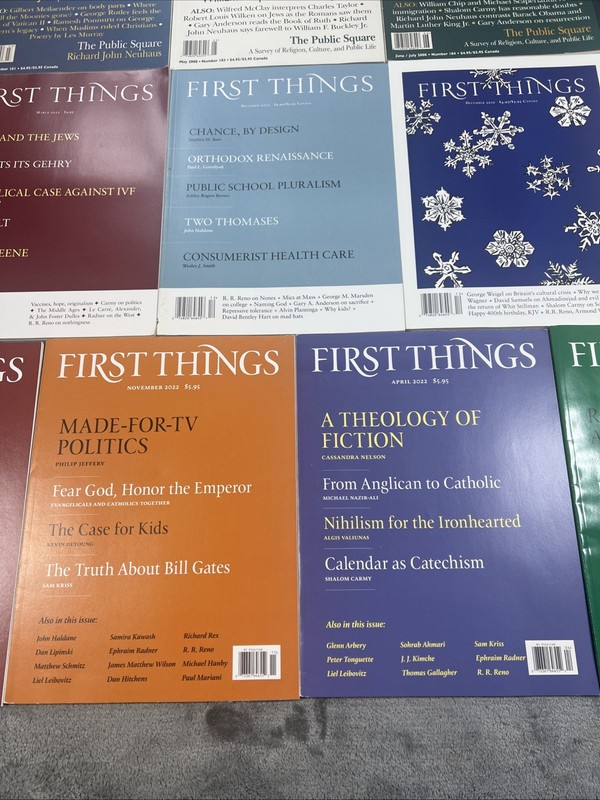 First Things Magazines Lot of 19 Christian Faith Religion Culture VTG 2005-2022 gallery