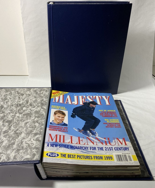Majesty Magazine 2000 Vol 21 Complete Year 12 Bound Issues British Royals UK