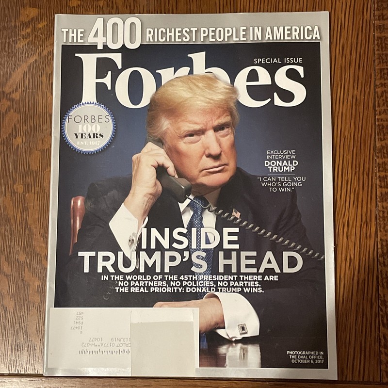 DONALD TRUMP 2017-18 Magazine Lot, Forbes, Time, The Week- 7 Issues gallery