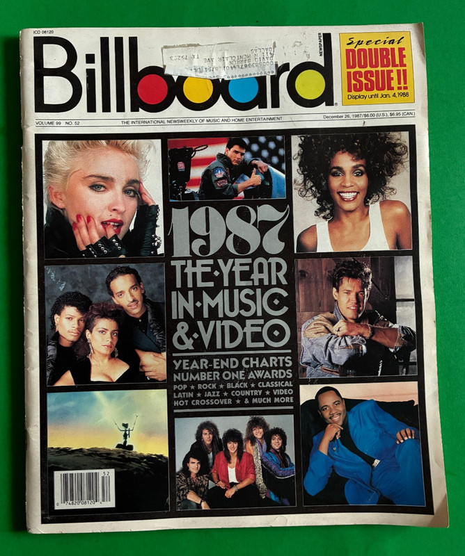1987 DECEMBER 26 BILLBOARD MAGAZINE-YEAR IN MUSIC TOP 100 CHARTS/MADONNA-WHITNEY