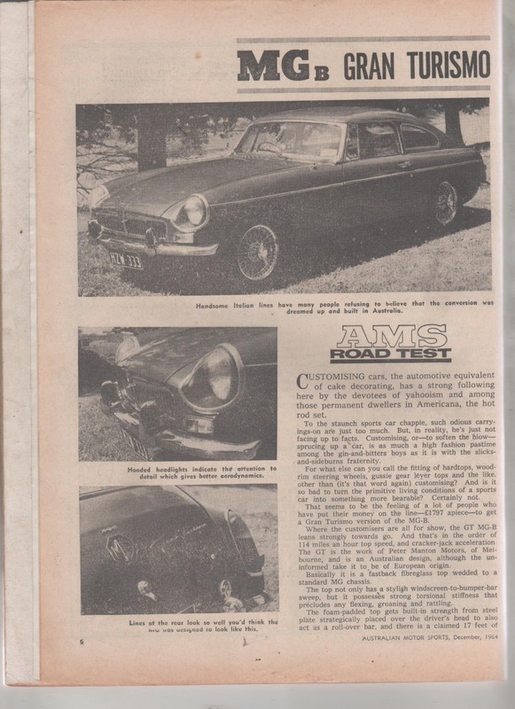 Australian Motor Sports 1964 Dec MG GT Valiant Honda 50 250 US GP Jack Brabham J gallery