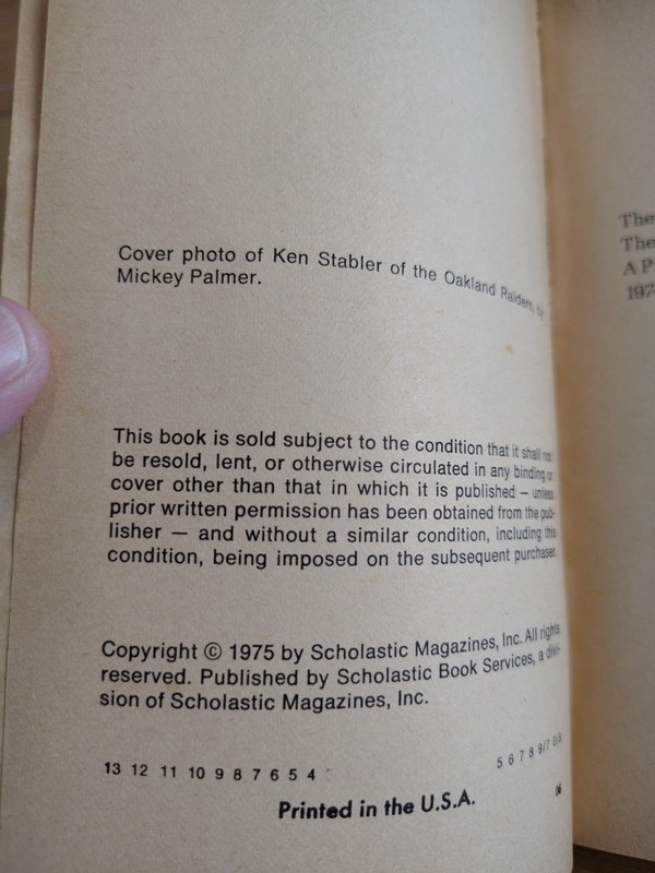 All-Pro Football Stars 1975 Jerry Brondfield Scholastic Vintage NFL Book gallery