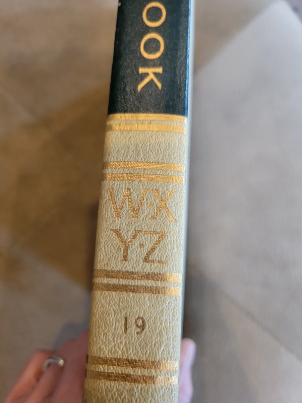 VTG World Book Encyclopedia 1963 Vol 19 Top Edge Gold Gilt "W-X,Y-Z" Study Ref gallery
