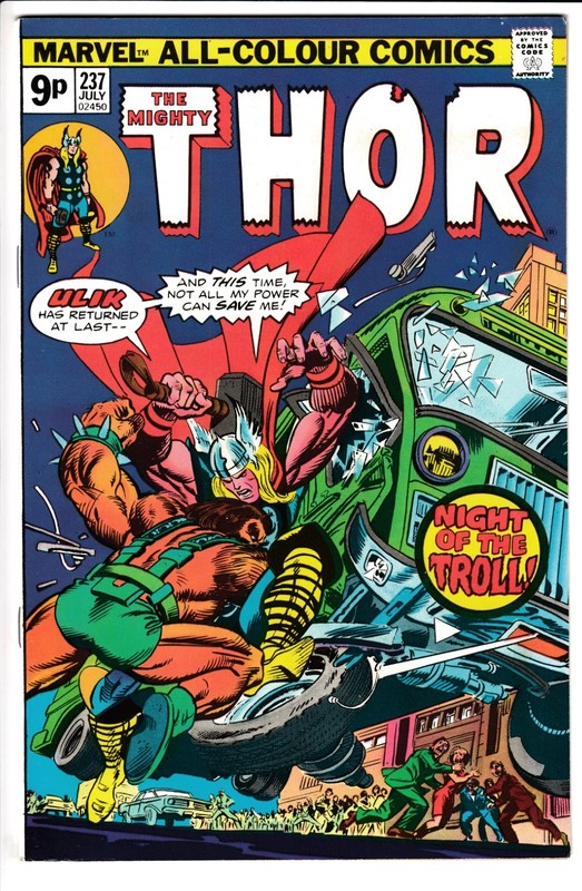 THOR #237, UK PRICE VARIANT, VF/NM, Marvel Comics (1975)
