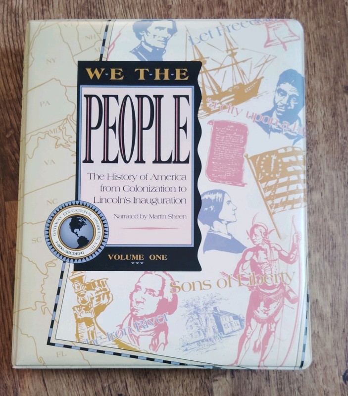 We the People History Of America Volume One 16 Cassettes + Workbook Martin Sheen