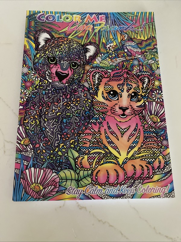 Lisa Frank Color Me Adult Coloring Book Stay Calm & Keep Coloring 40+ Pages