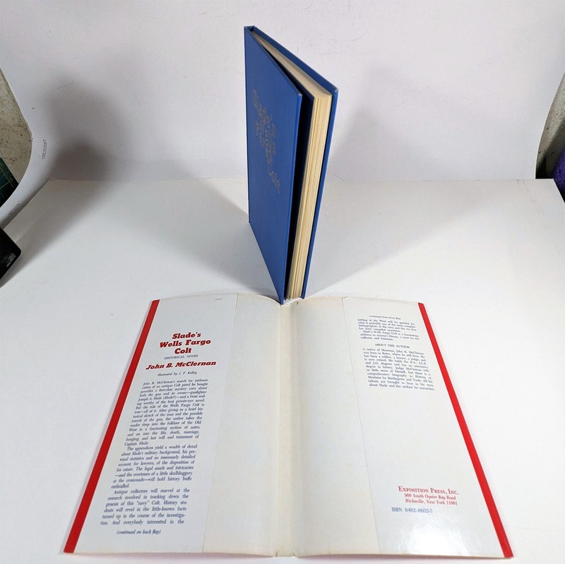 John B McClernan SLADE'S WELLS FARGO COLT 1977 1st Ed. Signed HC DJ VG Vintage gallery