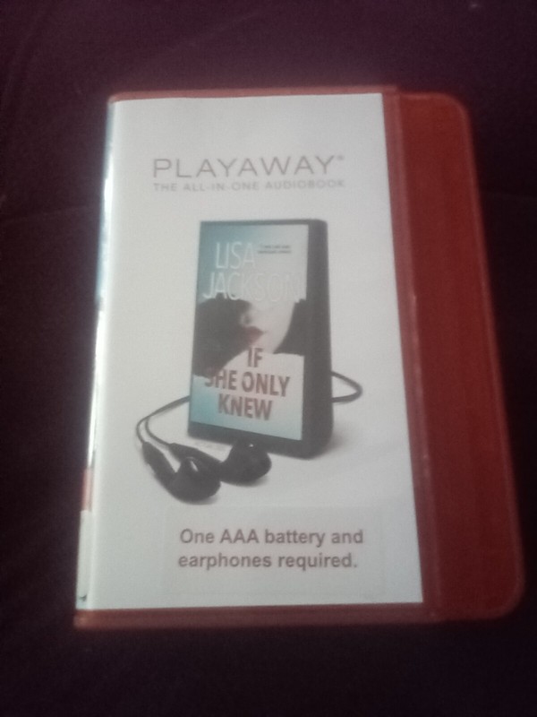 Lisa Jackson play away If she only knew audiobook. Very good. Tested