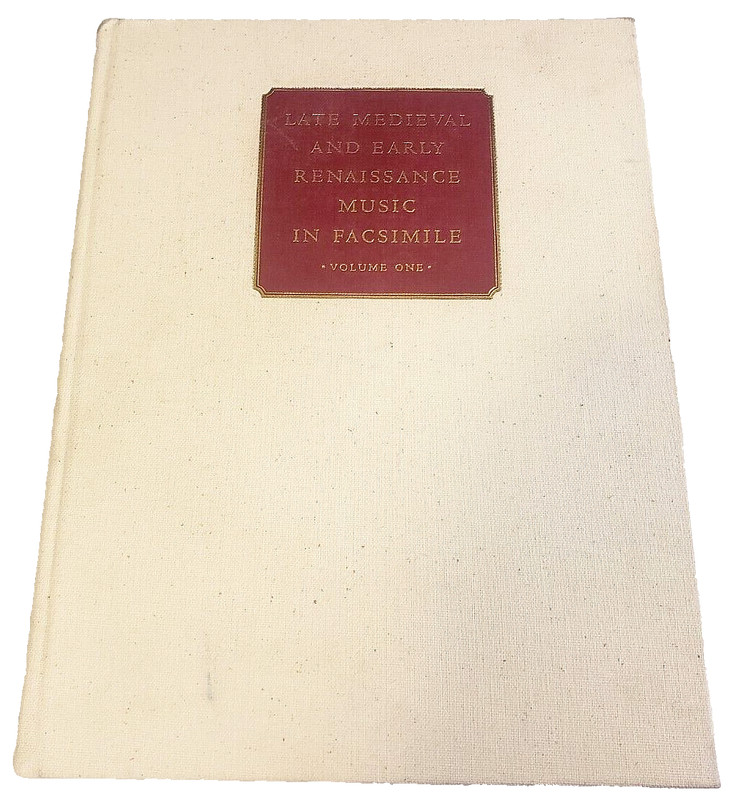 LATE MEDIEVAL & EARLY RENAISSANCE MUSIC IN FACSIMILE (Vol. 1, 1995) Rare HC BOOK